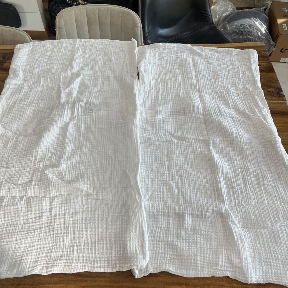 Organic Cotton Gauze Dream Quilt Shams King/Cal King, White